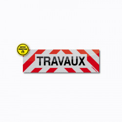 Bandeau TRAVAUX magnétique 50 x 15 cm