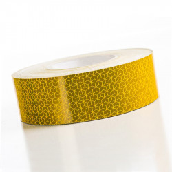 Bande prismatique jaune 12.50 m x 50 mm